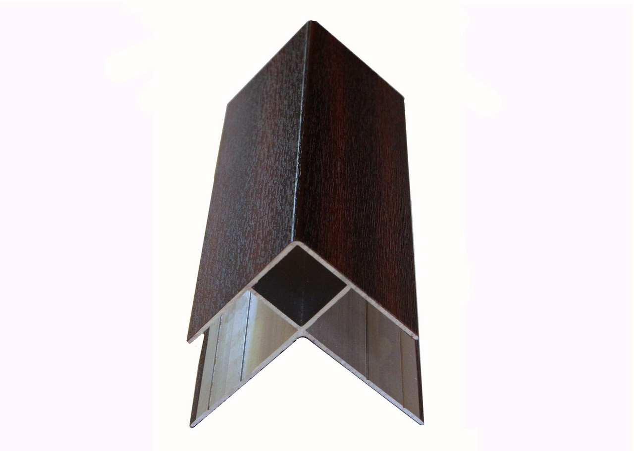 Универсальный профиль алюминиевый 3м внешний угол цвет Венге - фото - 8